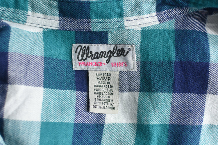 Wrangler Plaid Button Down Shirt Women's Small