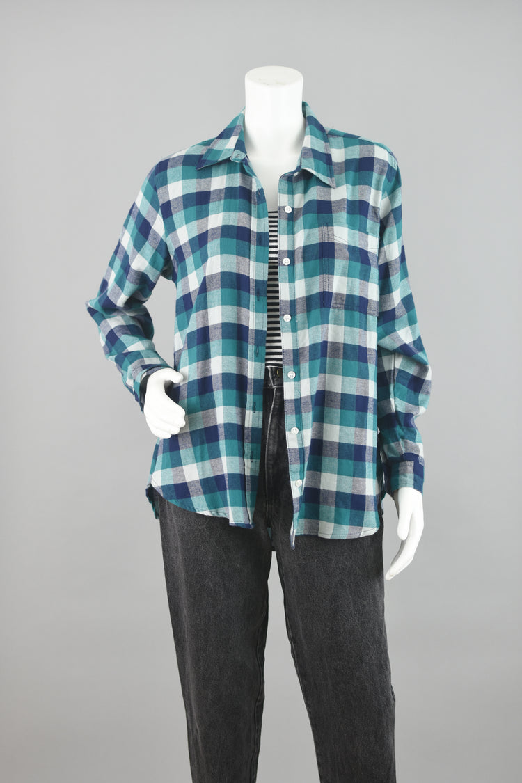 Wrangler Plaid Button Down Shirt Women's Small