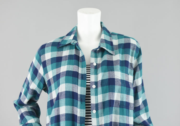 Wrangler Plaid Button Down Shirt Women's Small