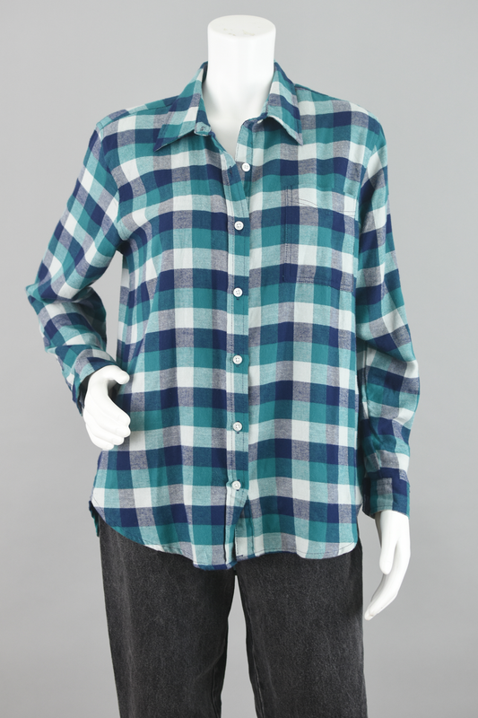 Wrangler Plaid Button Down Shirt Women's Small